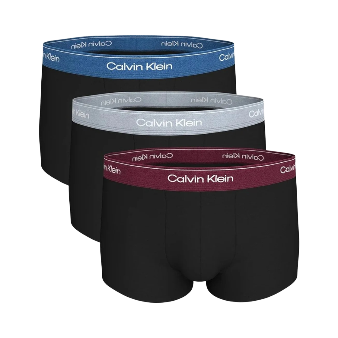 LV00NB43894M5 Calvin Klein Icon Cotton Stretch Low Rise 3-pack Trunks Black