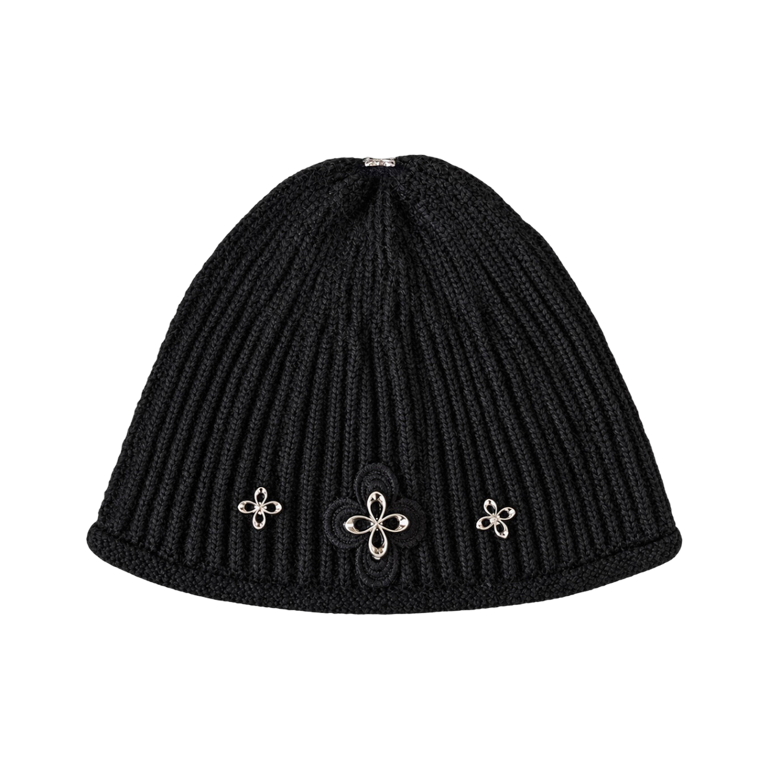 [주문제작] 써저리 컴바인드 클로버 로고 비니 블랙([주문제작] Surgery Combined Clover Logo Beanie Black)