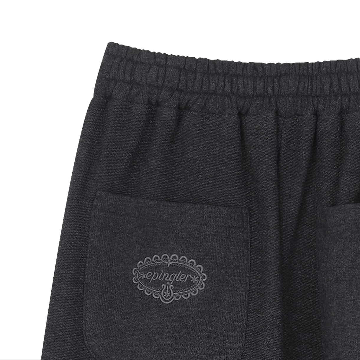 에핑글러 우먼 울 블렌드 레이스드 스웨트팬츠 차콜 - 26FW(Epingler Women Wool Blend Laced Sweatpants Charcoal - 26FW) - 4