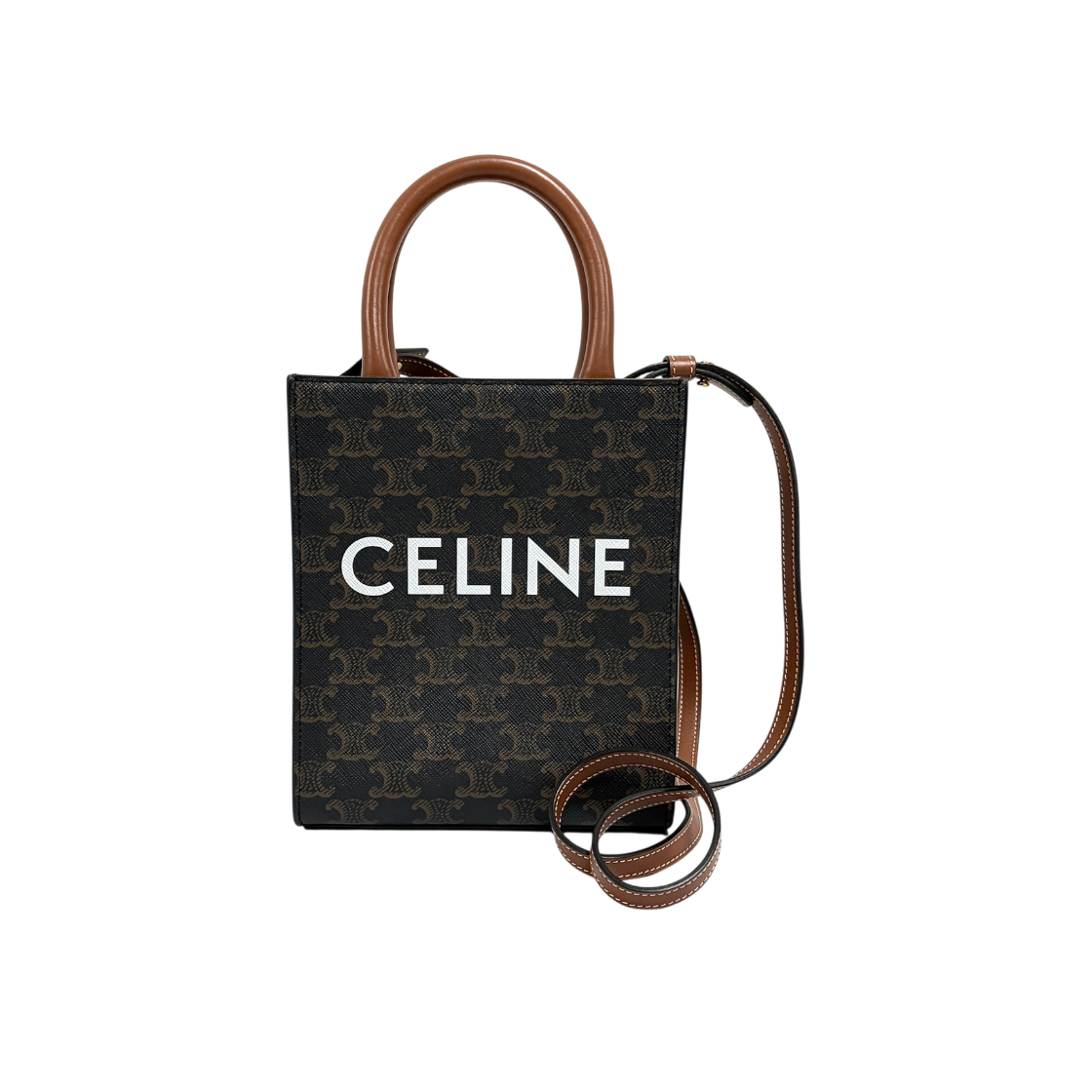 ITU43GNQ9W9L Celine Triomphe Cabas Tote Bag
