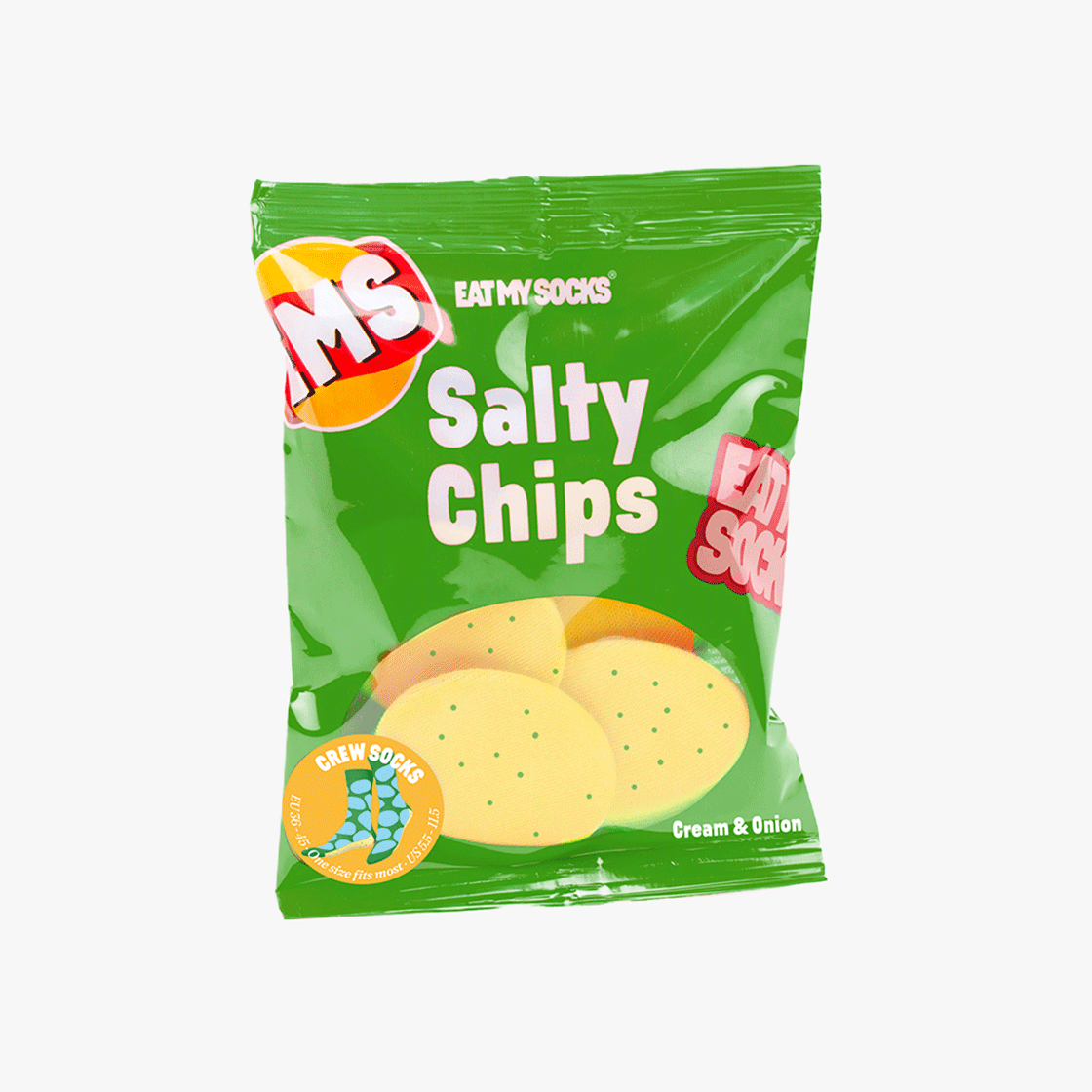 잇마이삭스 3D Salty Chips Green 감자칩 그린 삭스 양말(Eat My Socks 3D Salty Chips Green) - 3