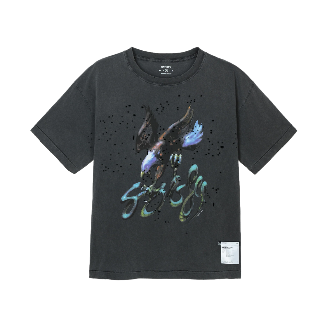 11006-00A35 Satisfy Mothtech T‑Shirt Aged Black Eagle