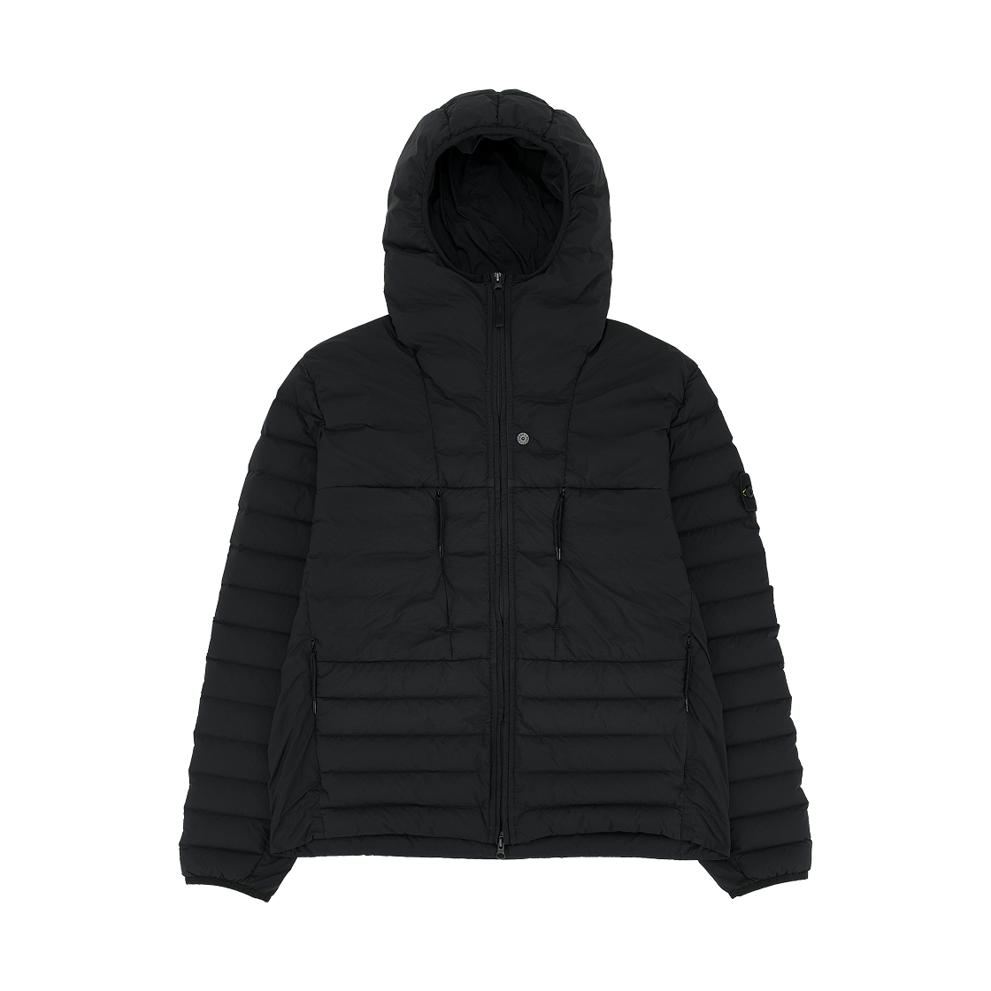 스톤 아일랜드 4100107 심리스 터널 나일론 다운-TC 후드 다운 자켓 블랙 - 26FW(Stone Island 4100107 Seamless Tunnel Nylon Down-TC Hooded Down Jacket Black - 26FW)