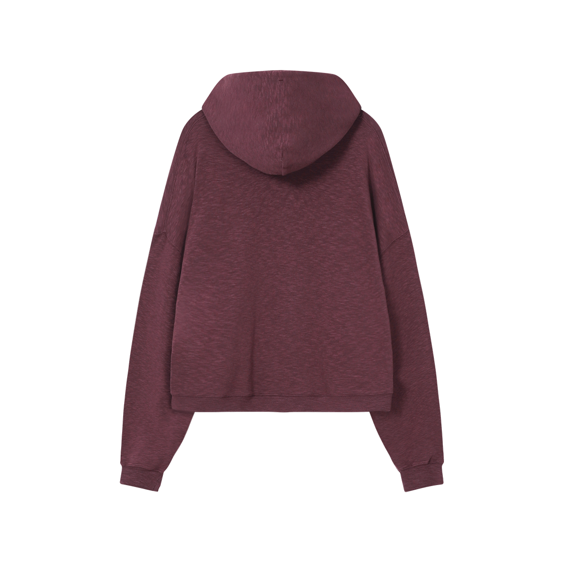 폴리테루 휴먼인덱스 라이트 집 후디 (슬럽) 와인(Polyteru Human Index Light Zip Hoodie (Slub) Wine) - 2