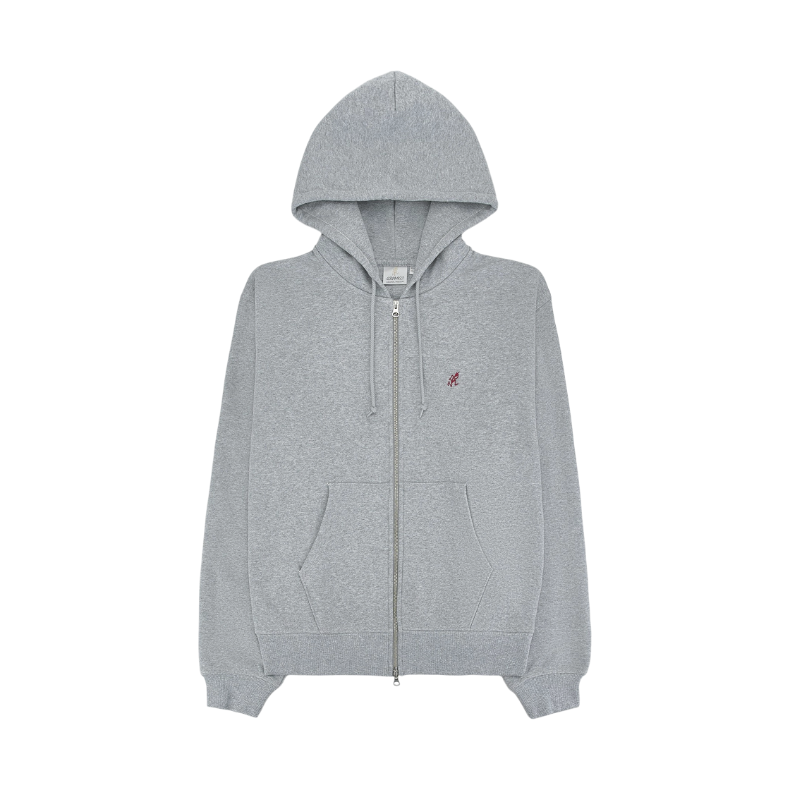 G310-FT Gramicci One Point Zip Hooded Sweatshirt Heather Grey - US Sizing