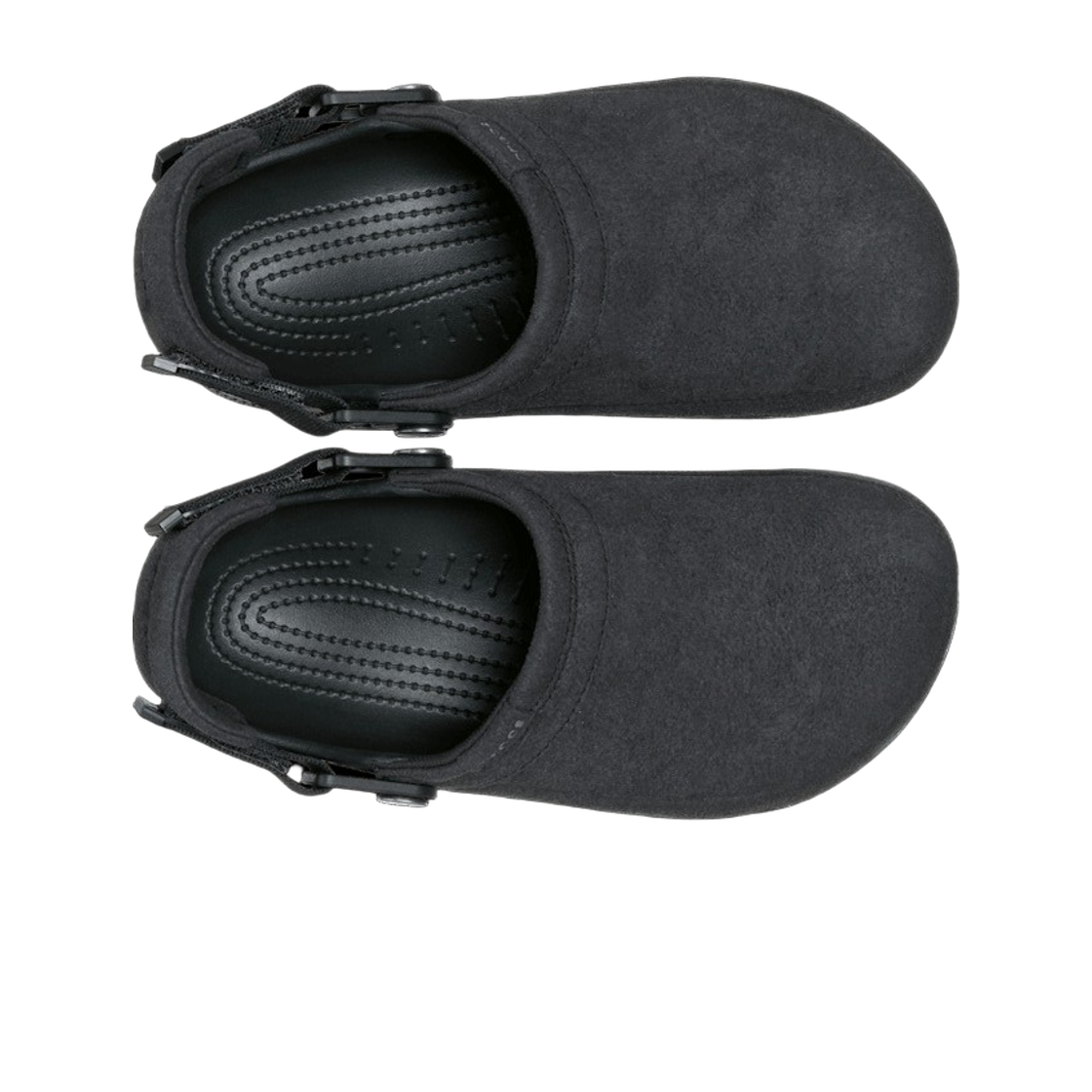 크록스 클래식 크래프티드 비건 스웨이드 클로그 블랙(Crocs Classic Crafted Vegan Suede Clog Black) - 2