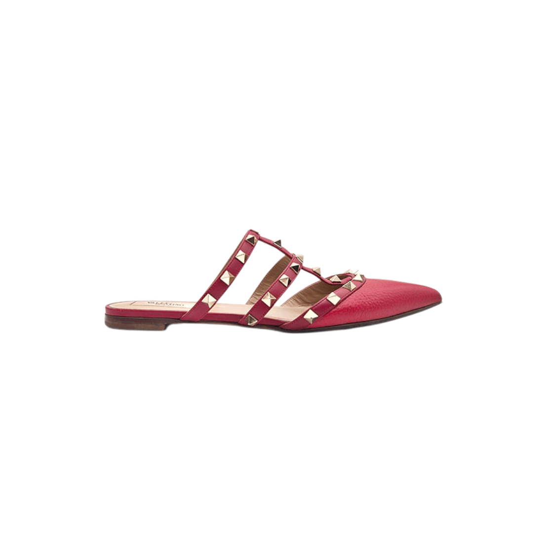 IT2H5QW5INNV Valentino Rockstud Flat Mules