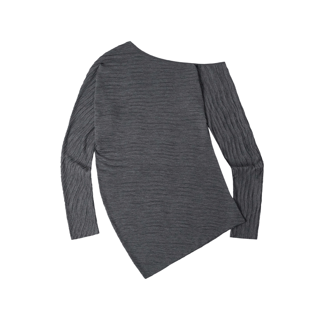 시메트릭 퍼센트 언발란스 플리츠 탑 그레이(symmetric percent Unbalance Pleated Top Grey) - 2