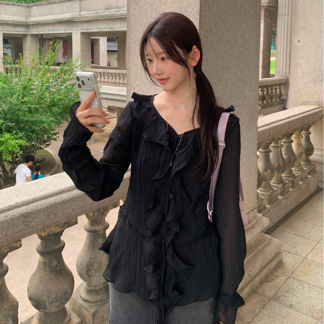 라츠유 말레피센트 블라우스 블랙(LOTS YOU Maleficent Blouse Black) - 4