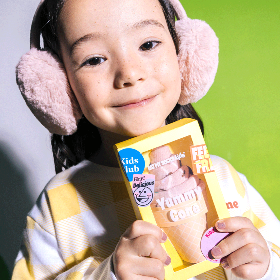 잇마이삭스 3D Yummy Cone 아이스크림콘 키즈양말(Eat My Socks 3D Yummy Cone Kids) - 4