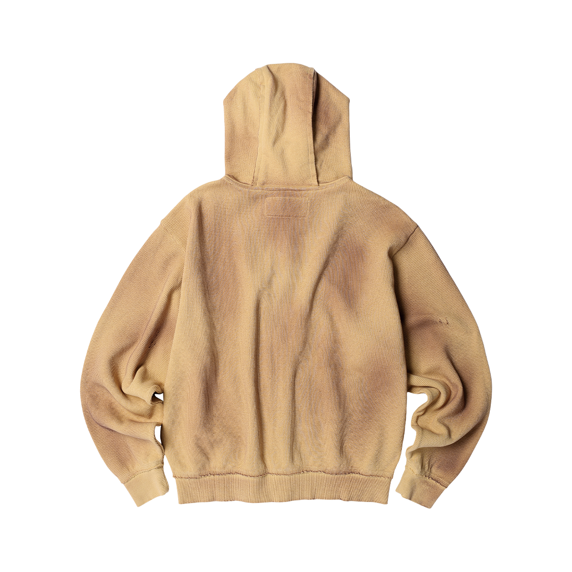 더바이닐하우스 와플 믹스 후디 집업 샌드(Thevinylhouse Waffle Mixed Hoodie Zip-Up Sand) - 2