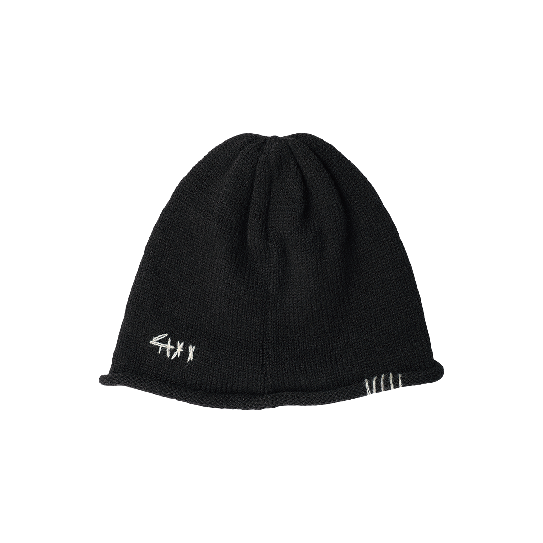 더바이닐하우스 스티치 니트 비니 블랙(Thevinylhouse Stitch Knit Beanie Black) - 2