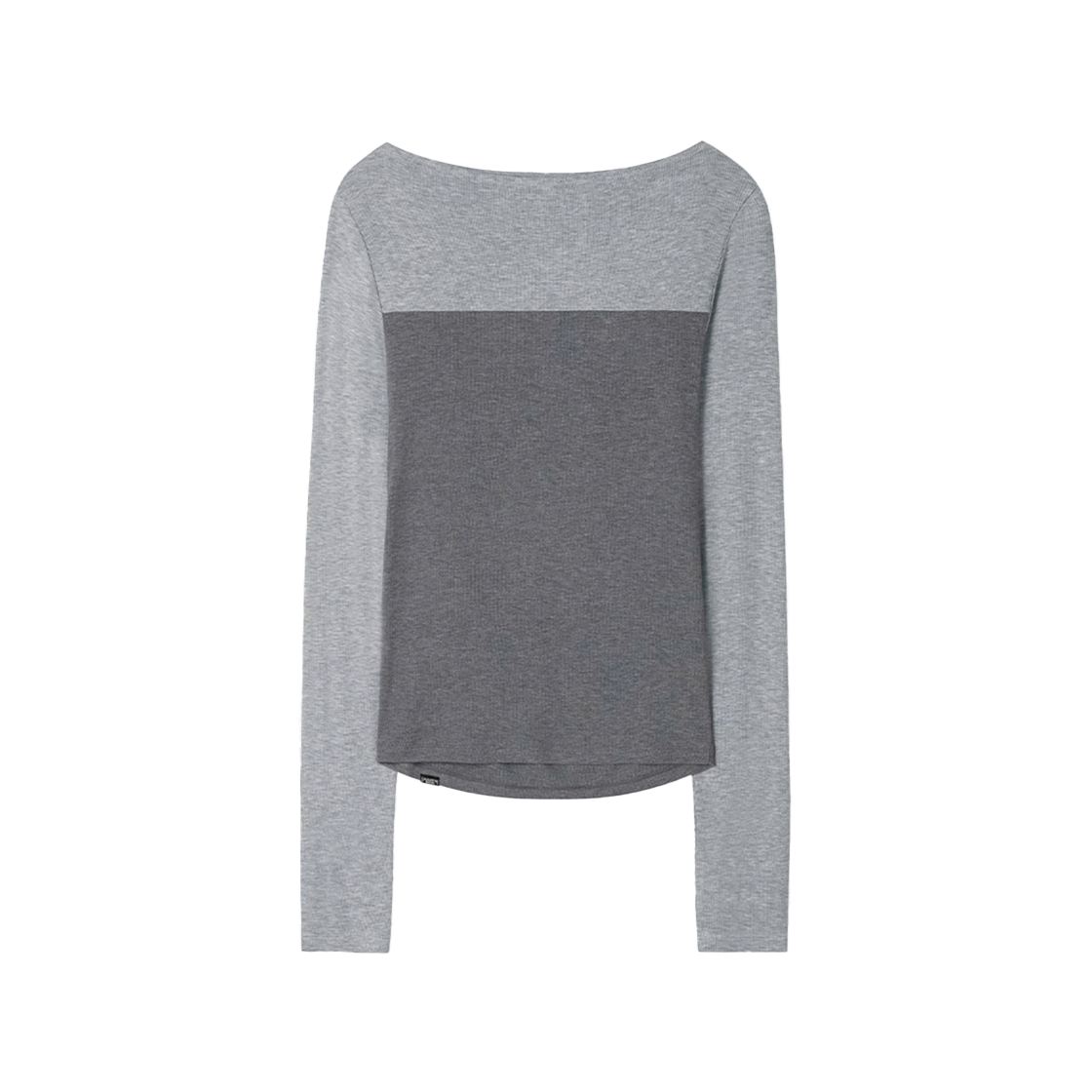 시메트릭 퍼센트 투웨이 볼레로 탑 멜란지 그레이(symmetric percent Two-Way Bolero Top Melange Grey) - 2