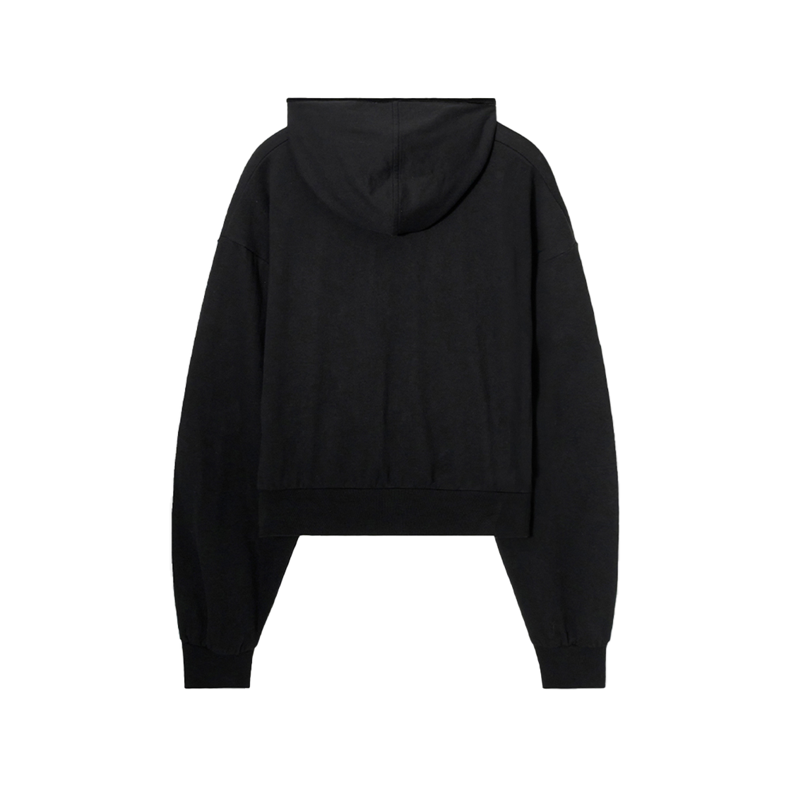 시메트릭 퍼센트 랩 스냅 후디 블랙(symmetric percent Wrap Snap Hoodie Black) - 2