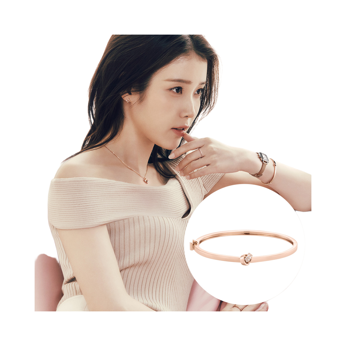 제이에스티나 제이에스티나 J.Weave 14K 뱅글 팔찌 (JJJTBQ4BF004R45H0)(Jestina Jestina J.Weave 14K 뱅글 팔찌 (Jjjtbq4Bf004R45H0)) - 2