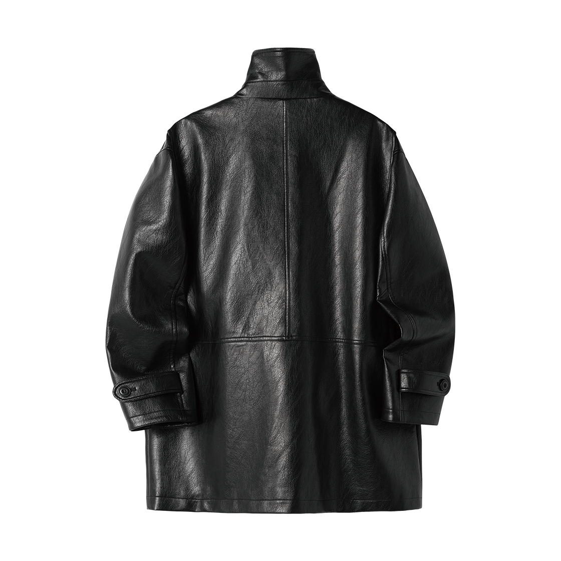 더바이닐하우스 4 포켓 레더 카 코트 블랙(Thevinylhouse 4 Pocket Leather Car Coat Black) - 2