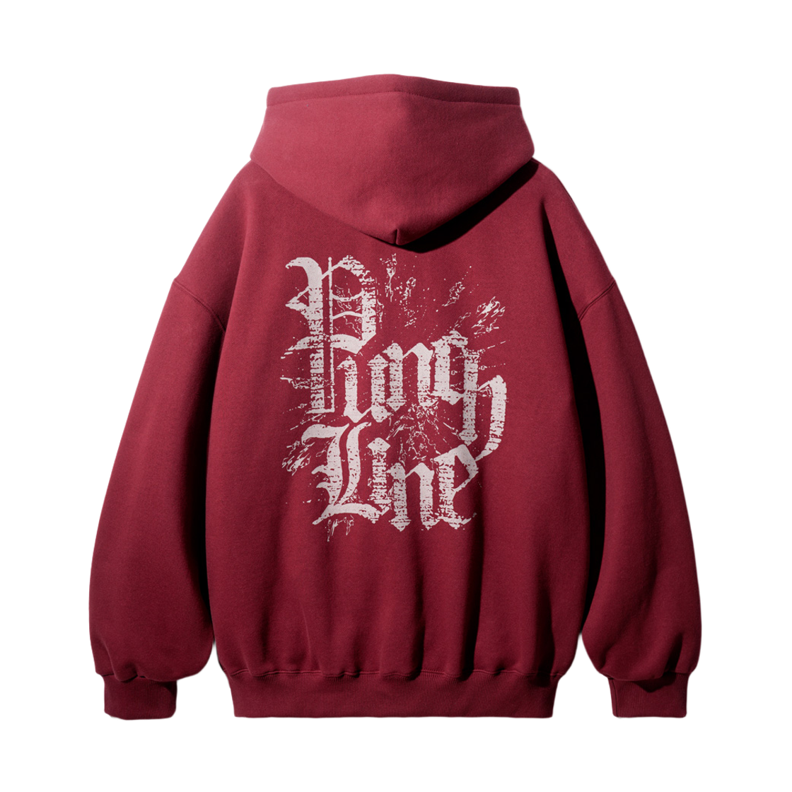 JJHD9176_burgundy_29 PUNCHLINE Crack Hoodie Burgundy JJHD9176