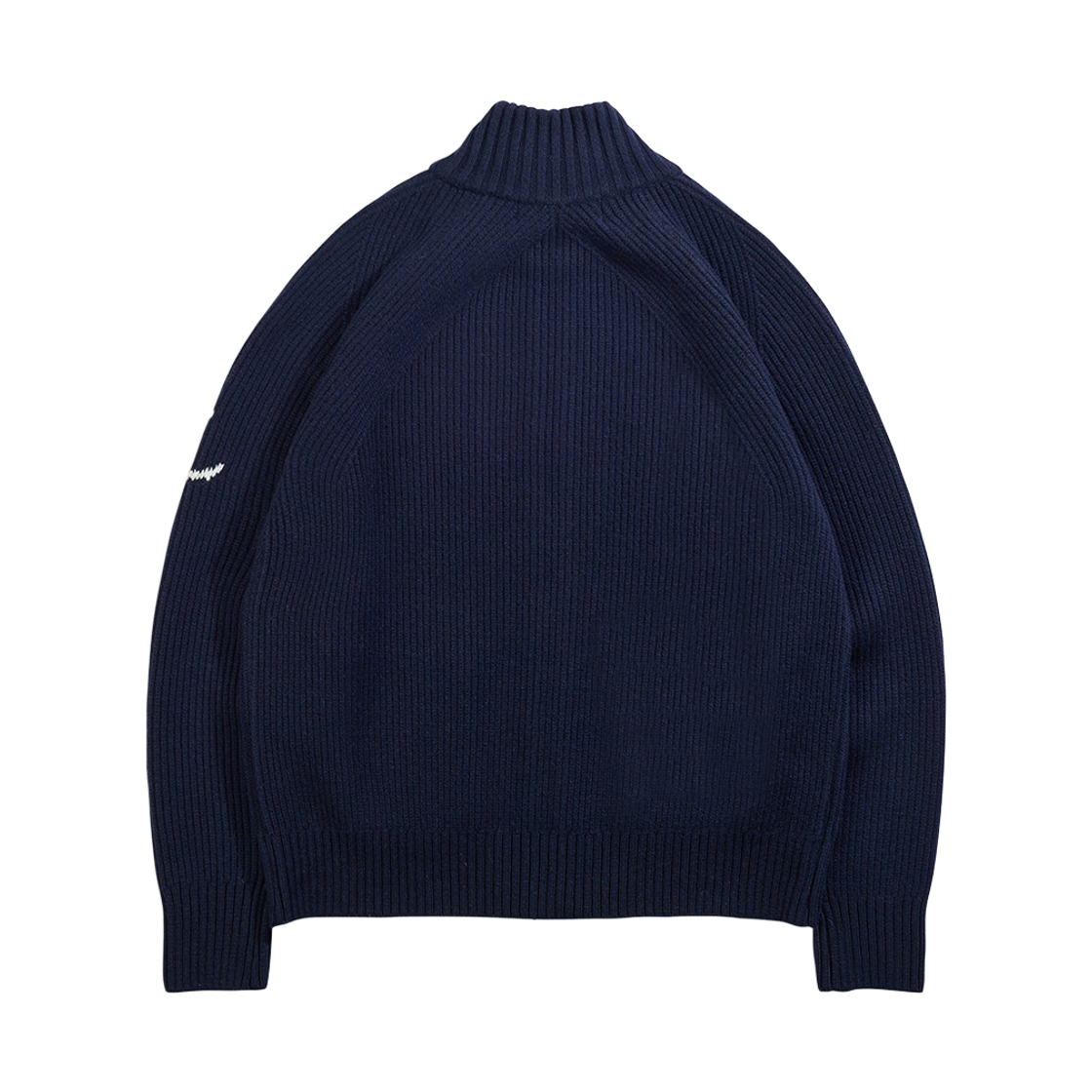 건지울른스 브리티쉬 립 투웨이 집업 스웨터 네이비(Guernsey Woollens British Rib Two Way Zip Sweater Grey) - 2