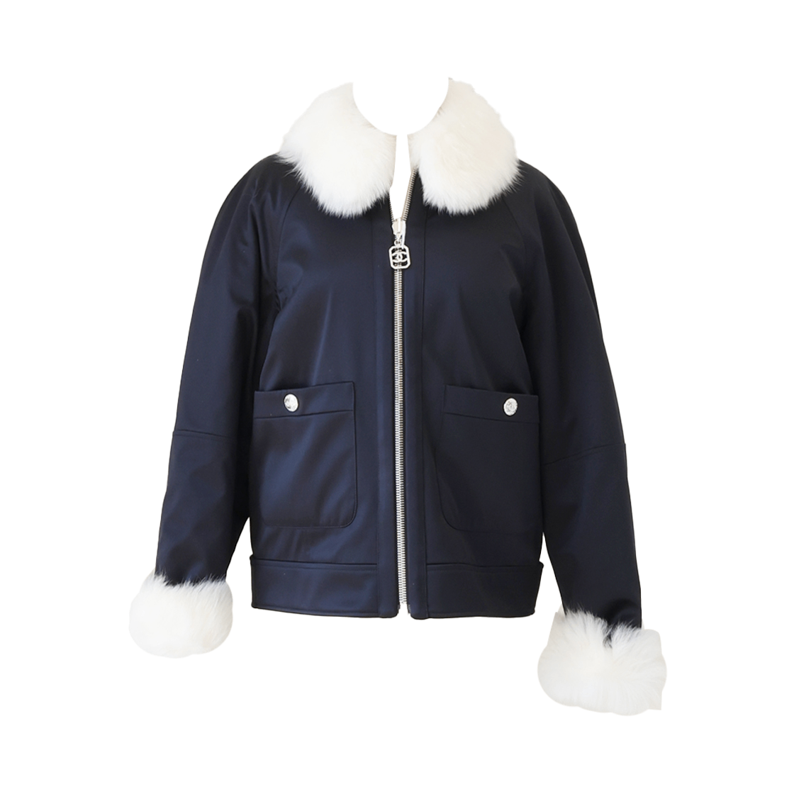 ITKBRWFOQVAO Chanel Coco Neige Reversible Bomber Jacket