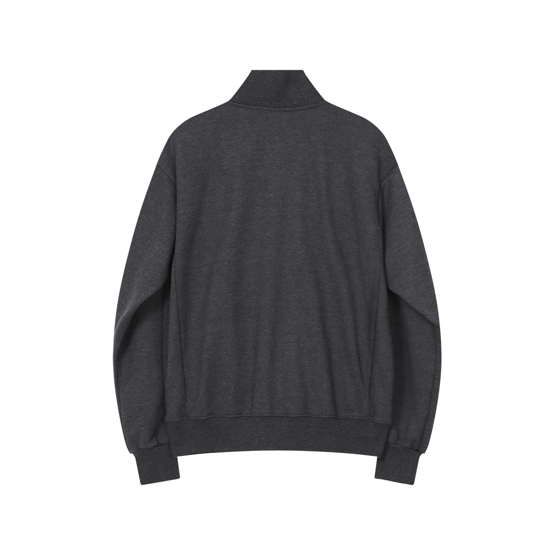 폴리테루 휴먼인덱스 하프 집 스웨트셔츠 차콜(Polyteru Human Index Half-Zip Sweatshirt Charcoal) - 2