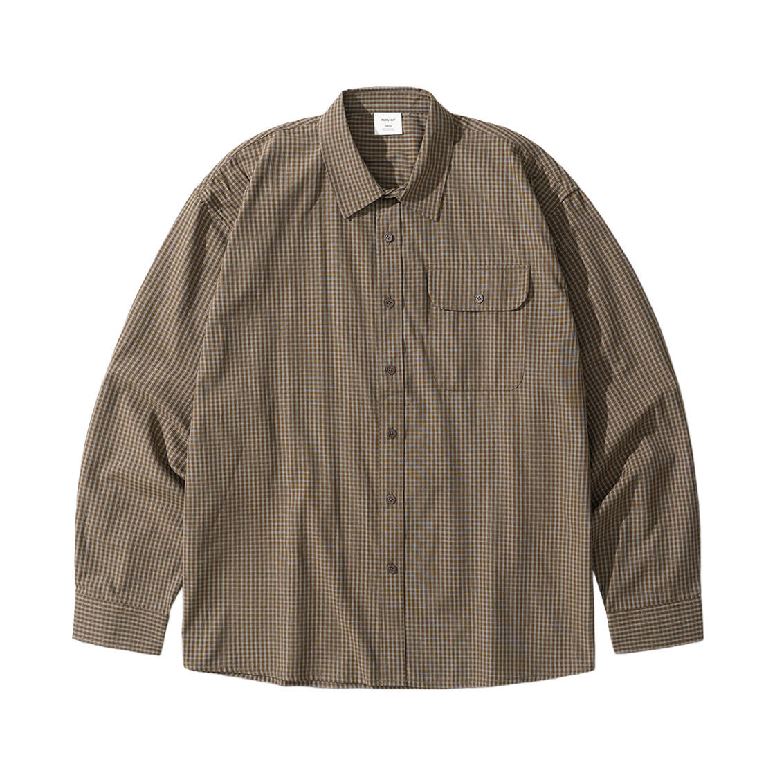 JILS4778_brown_29 PERSTEP Light Amekaji Check Shirts Brown JILS4778