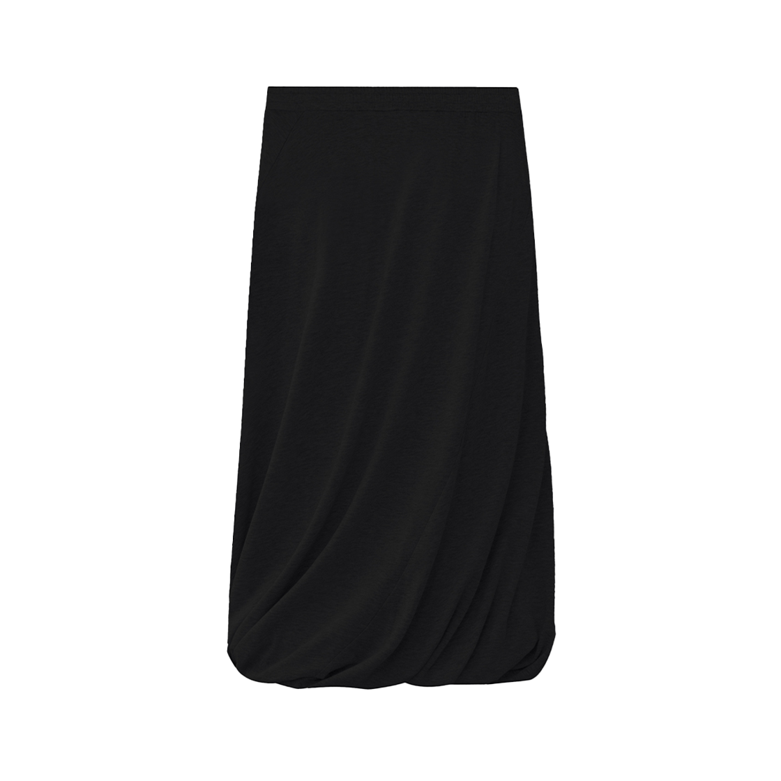 시메트릭 퍼센트 다이애그널 벌룬 스커트 블랙(symmetric percent Diagonal Balloon Skirt Black) - 2