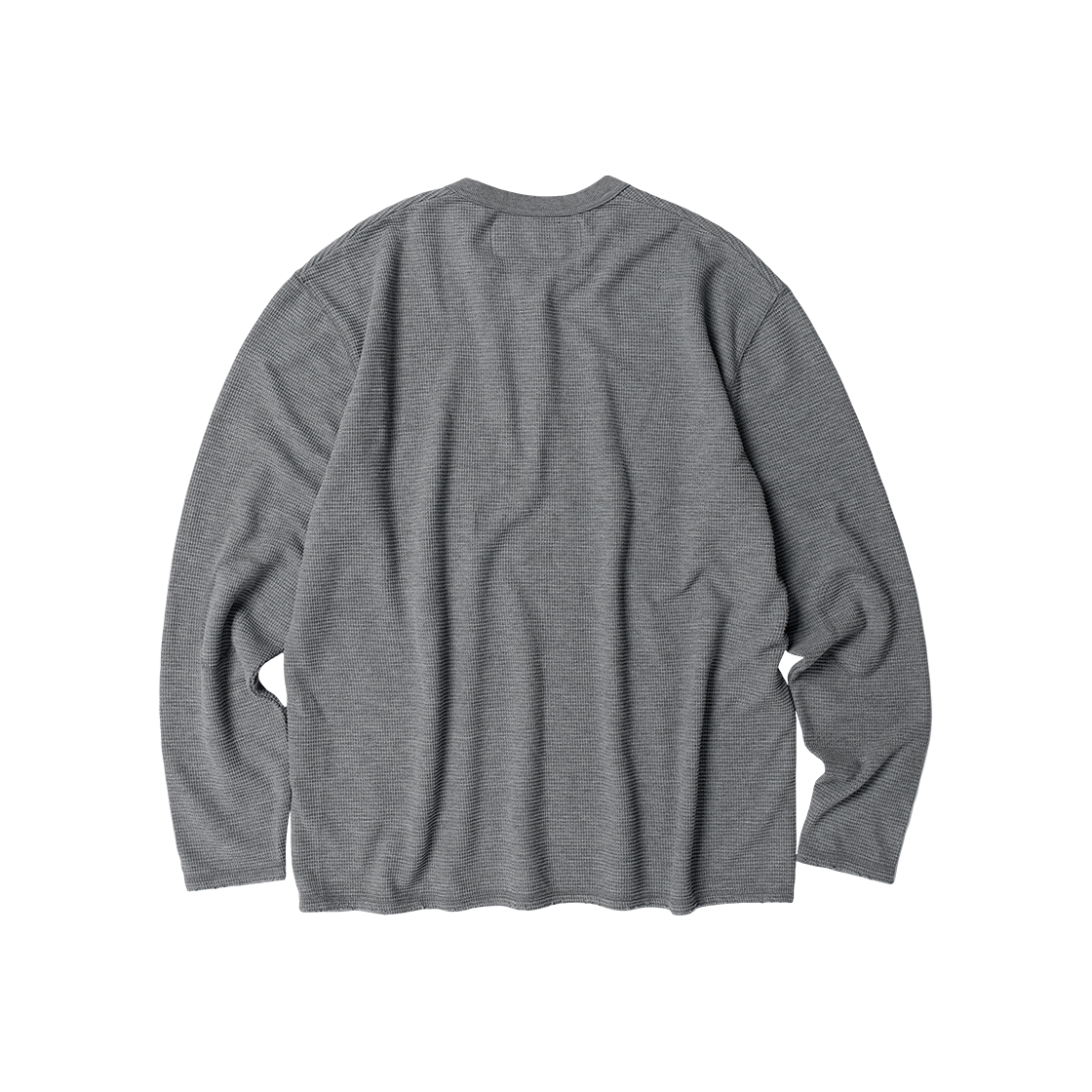 더바이닐하우스 와플 디테일 긴팔 티셔츠 그레이(Thevinylhouse Waffle Detail Ls Tee Grey) - 2
