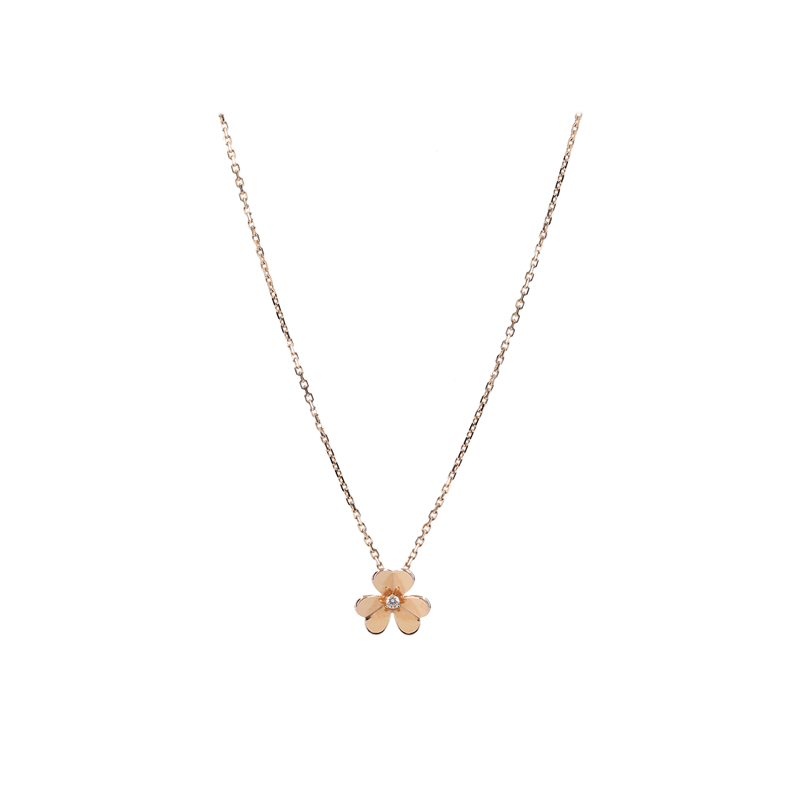 ITLD2QRV57L5 Van Cleef & Arpels Small Frivole Clip Pendant in 18K Rose Gold & Diamond