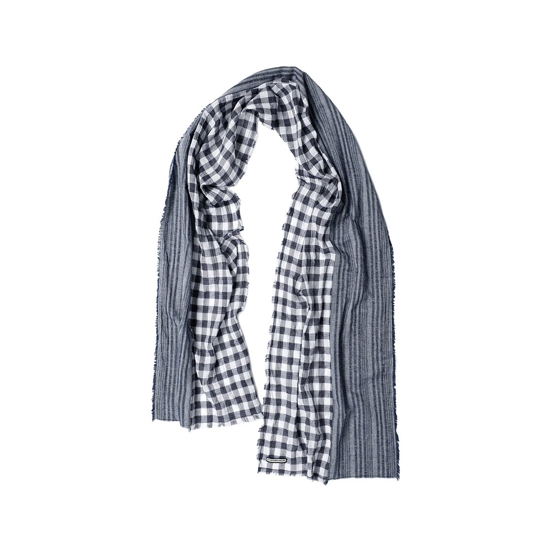 더바이닐하우스 프린지 멀티 스카프 블루(Thevinylhouse Fringe Multi Scarf Blue)