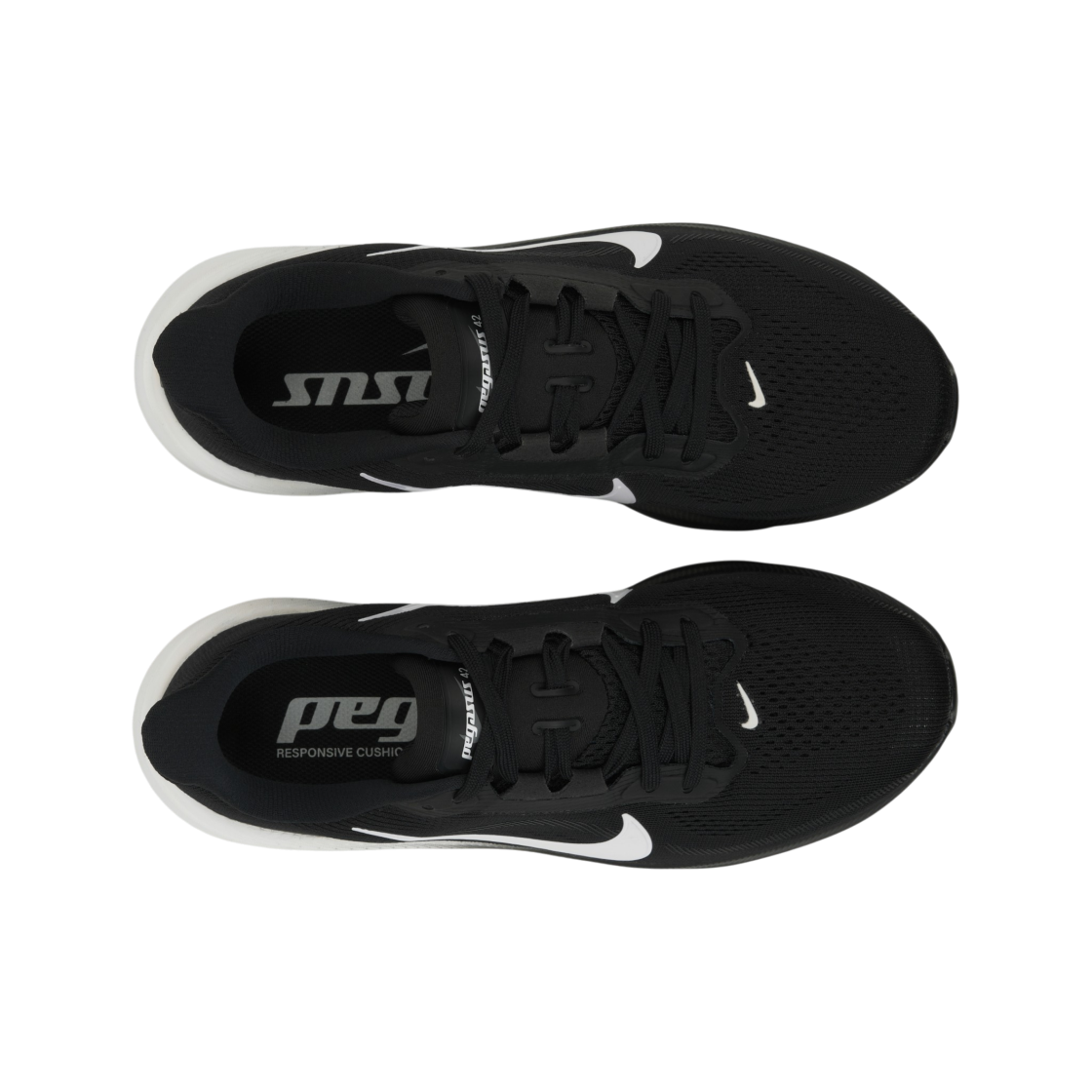 (W) 나이키 에어 줌 페가수스 42 블랙 화이트((W) Nike Air Zoom Pegasus 42 Black White) - 5