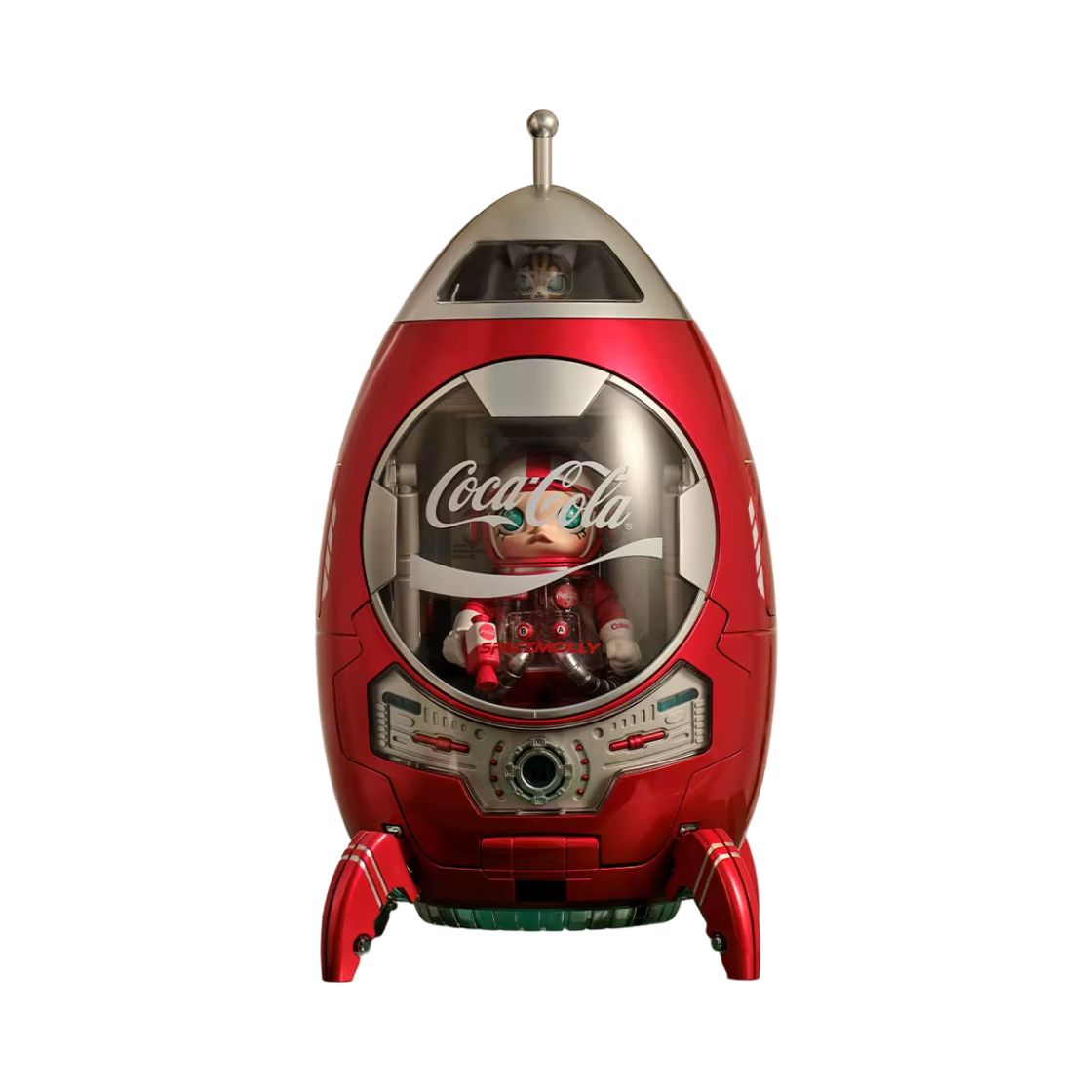 - Pop Mart Mega Space Molly Iconic Coca Cola Rocket
