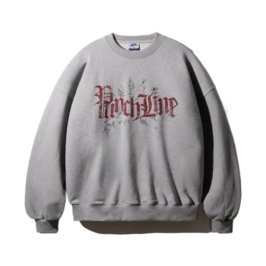 JJMT9179_gray_29 PUNCHLINE Crack Sweatshirts Gray JJMT9179