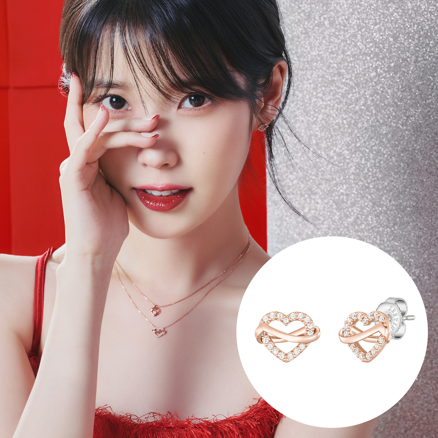 제이에스티나 HEART 귀걸이 (JJEREQ3BF693SR000)(Jestina Heart 귀걸이 (Jjereq3Bf693Sr000)) - 2