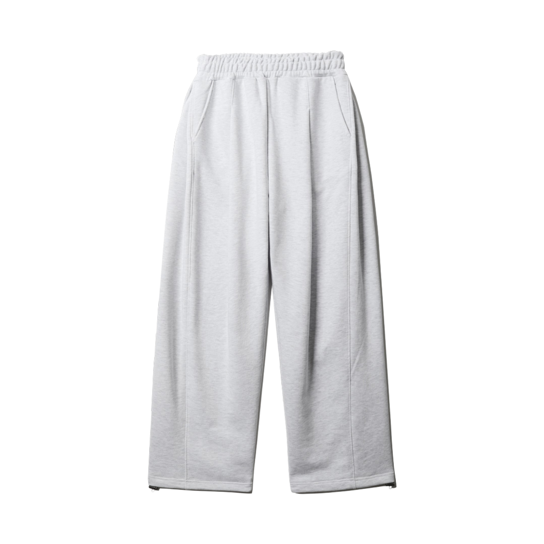 ISLP9150_whiteoatmeal_29 PUNCHLINE Saibah Tuck Sweat Pants Whiteoatmeal ISLP9150