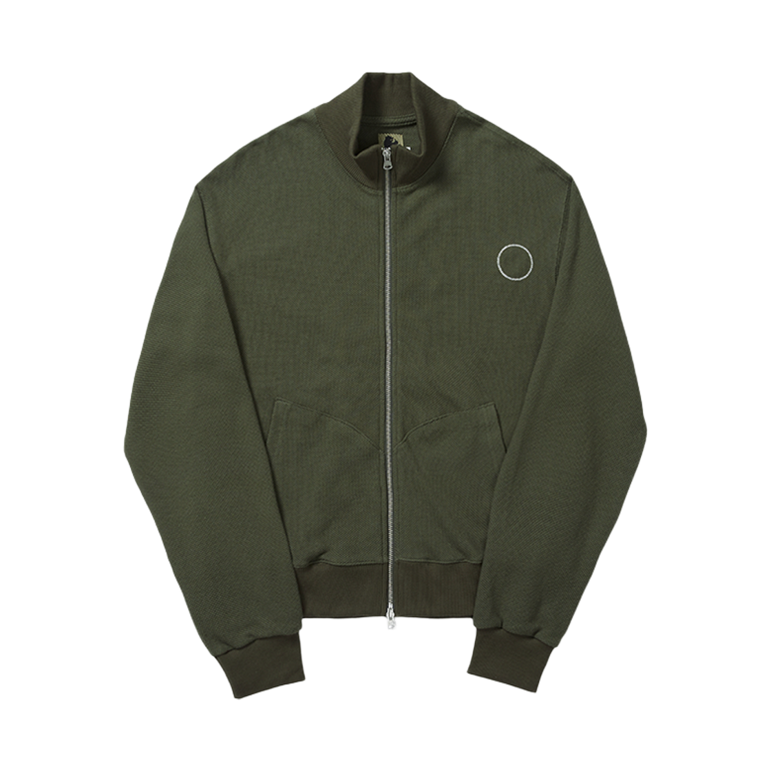 SIL9013 SILENTSYLLABLE Horseshoe Zip-Up Jacket Khaki