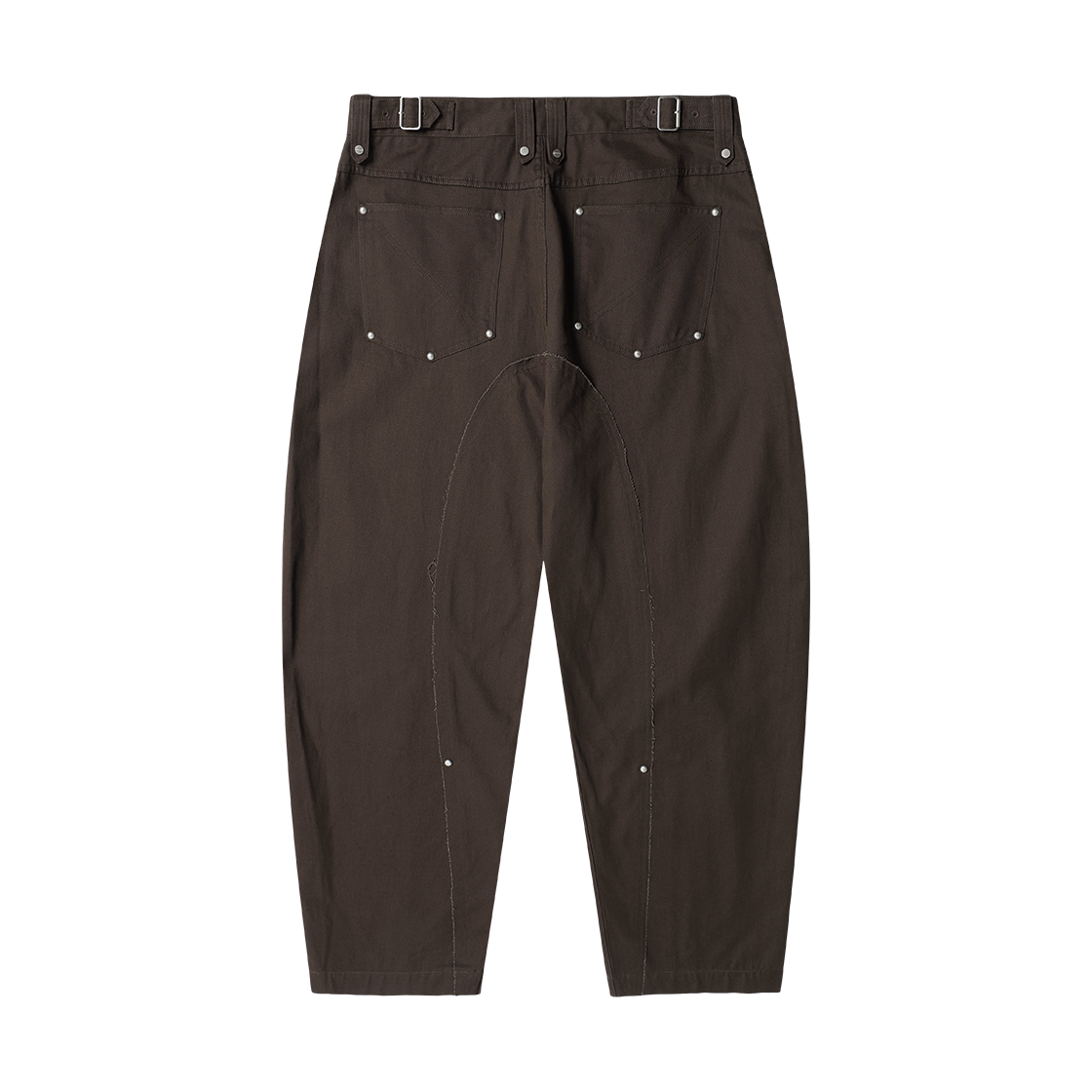 더바이닐하우스 커브드 스터드 팬츠 브라운(Thevinylhouse Curved Stud Pants Brown) - 2
