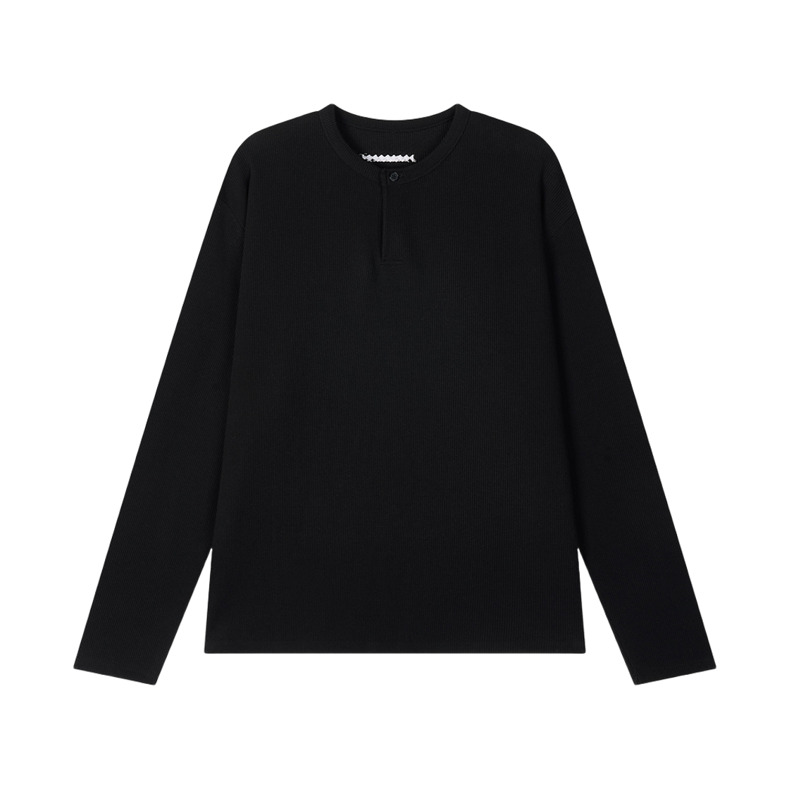 준느 T28 와플 롱슬리브 블랙(Junne T28 Waffle Black)