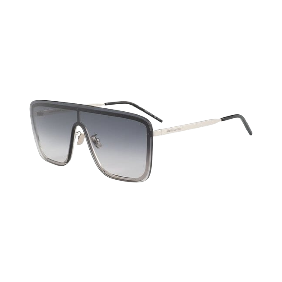 SL-364-MASK-005 Saint Laurent SL 364 Mask Sunglasses Gray Silver