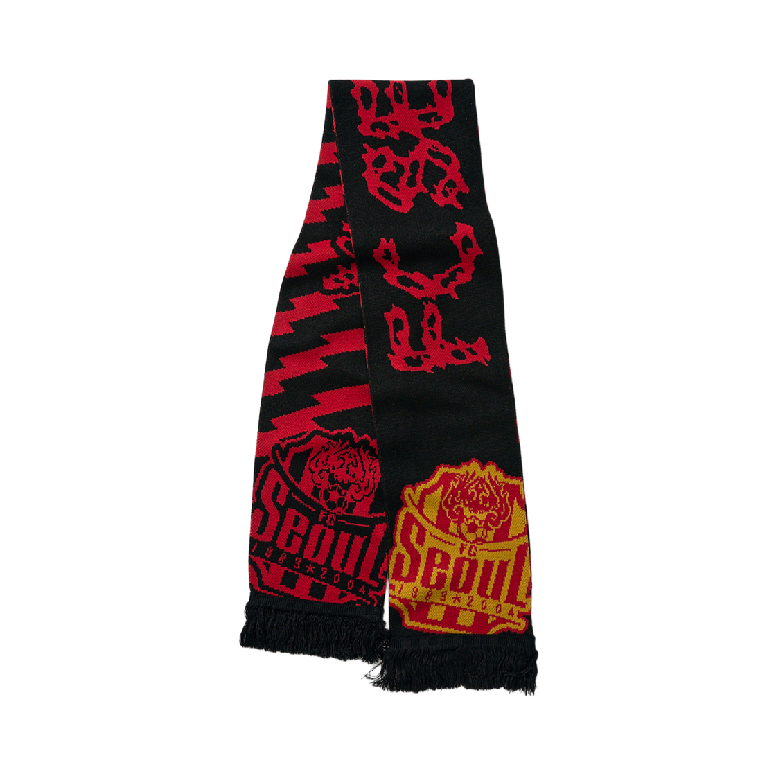 [KREAM 단독] 예스아이씨 X 에프씨서울 머플러 블랙([KREAM 단독] YESEYESEE X FC SEOUL Muffler Black)