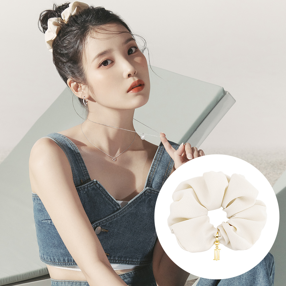 제이에스티나 LALA J 쉬폰 헤어 스크런치 - 화이트 (JALJHS3BS805FA000)(Jestina Lala J 쉬폰 헤어 스크런치 - 화이트 (Jaljhs3Bs805Fa000)) - 2