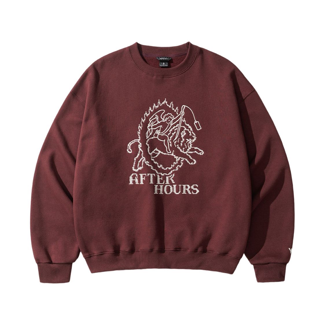 HSMT7884_burgundy_29 WV PROJECT After Hour Sweatshirt Burgundy HSMT7884