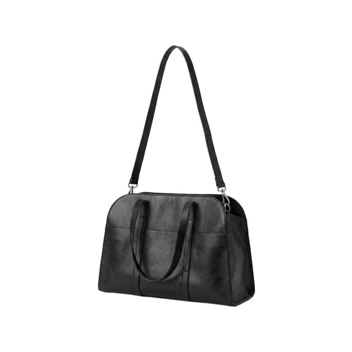 22 Conceptide Rock Leather Tote Bag_Black
