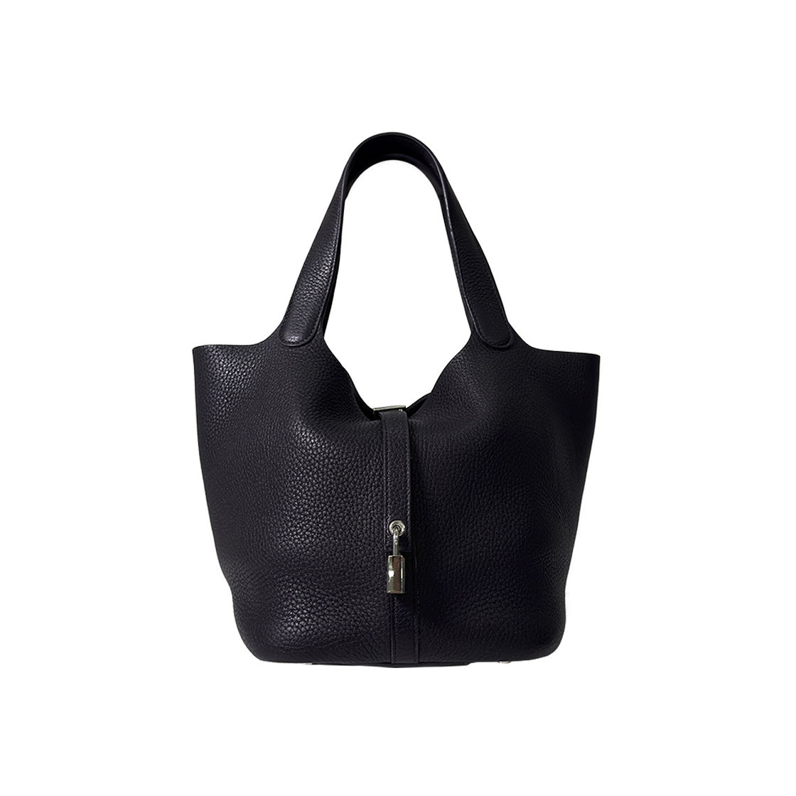 IT457H67BSFQ Hermes Picotin Lock 22 Clemence Tote Bag Purple