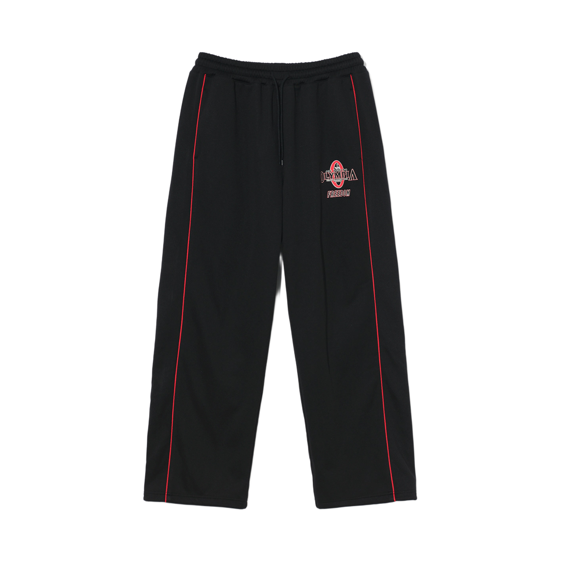 프리덤 올림피아 사이드 라인 엠보 메쉬 팬츠 블랙(FREEDOM Olympia Side Line Embossed Mesh Pants Black)