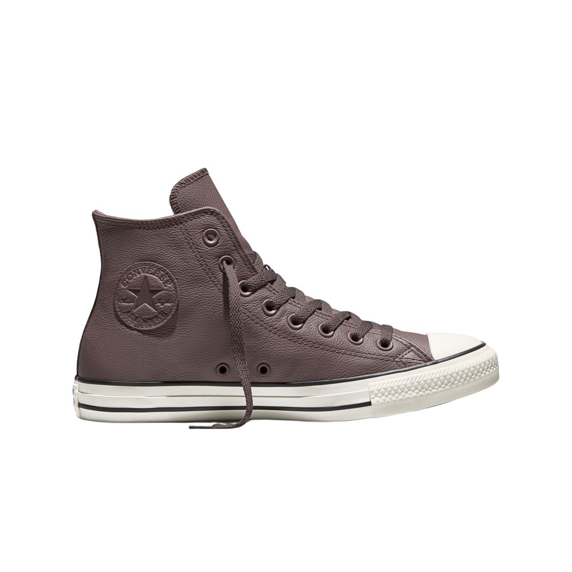 A19253C Converse Chuck Taylor All Star Hi Leather Pot Hole Plum