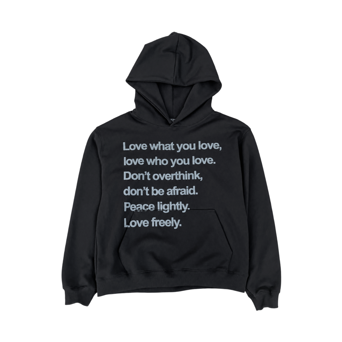 225 러브 프리 후드티 블랙(225 Love Freely Hoodie Black)