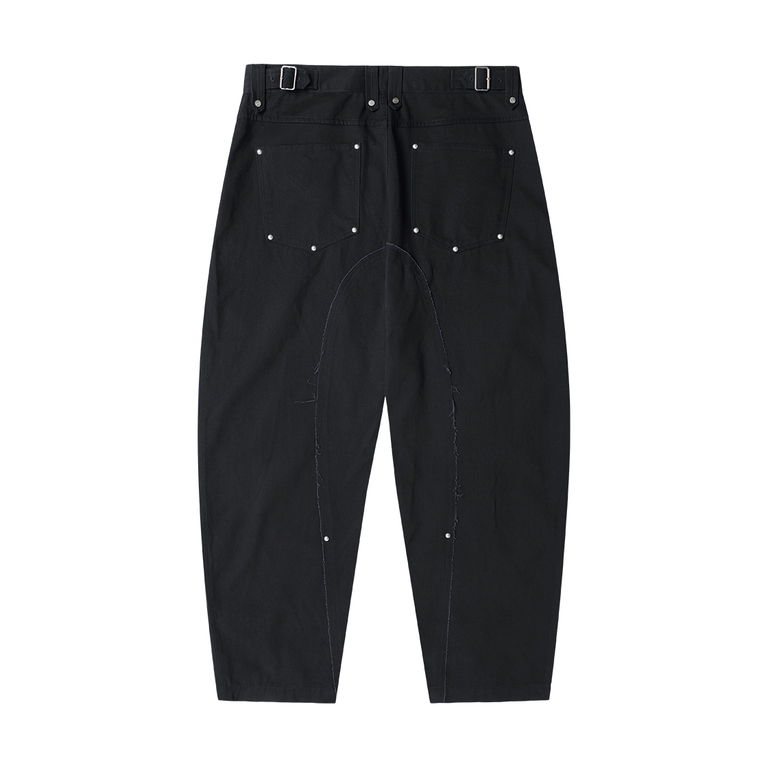 더바이닐하우스 커브드 스터드 팬츠 블랙(Thevinylhouse Curved Stud Pants Black) - 2
