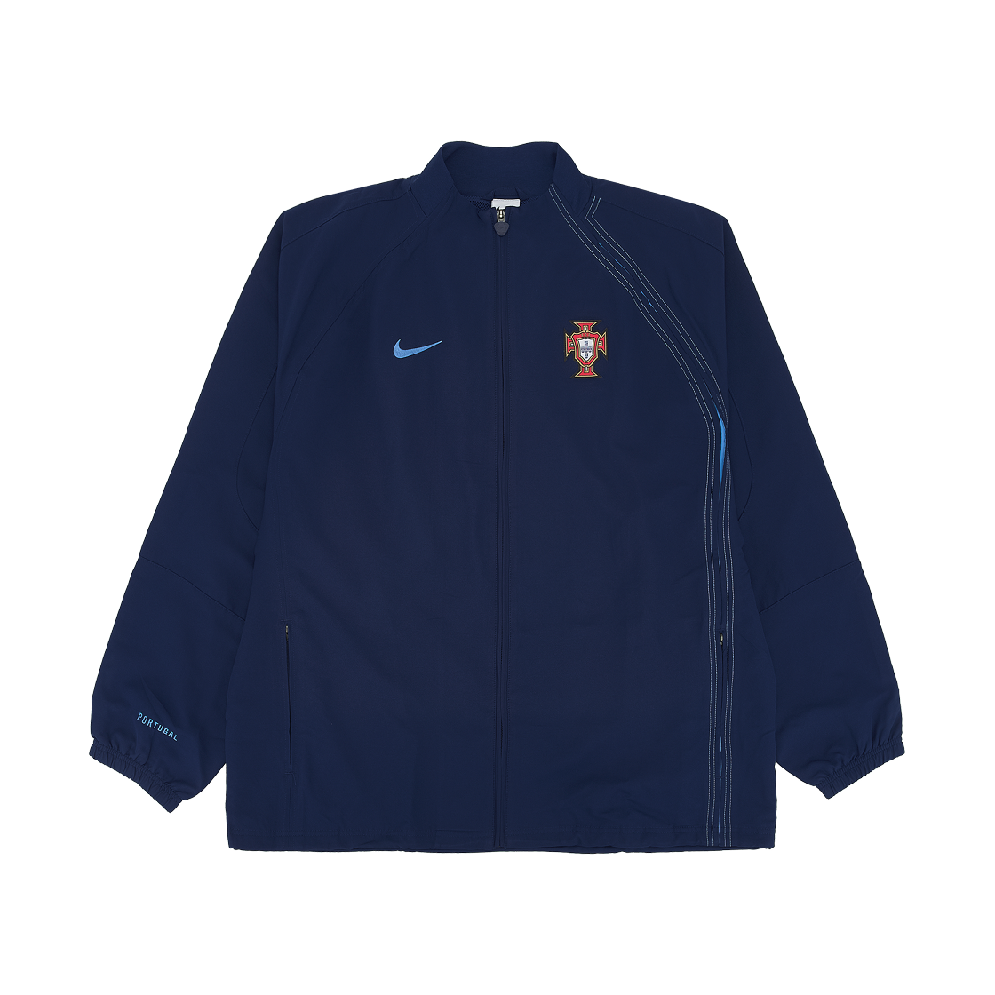 HV4320-492 Nike Portugal 2004 Retro Soccer Replica Track Jacket Blue Void (HV4320-492)