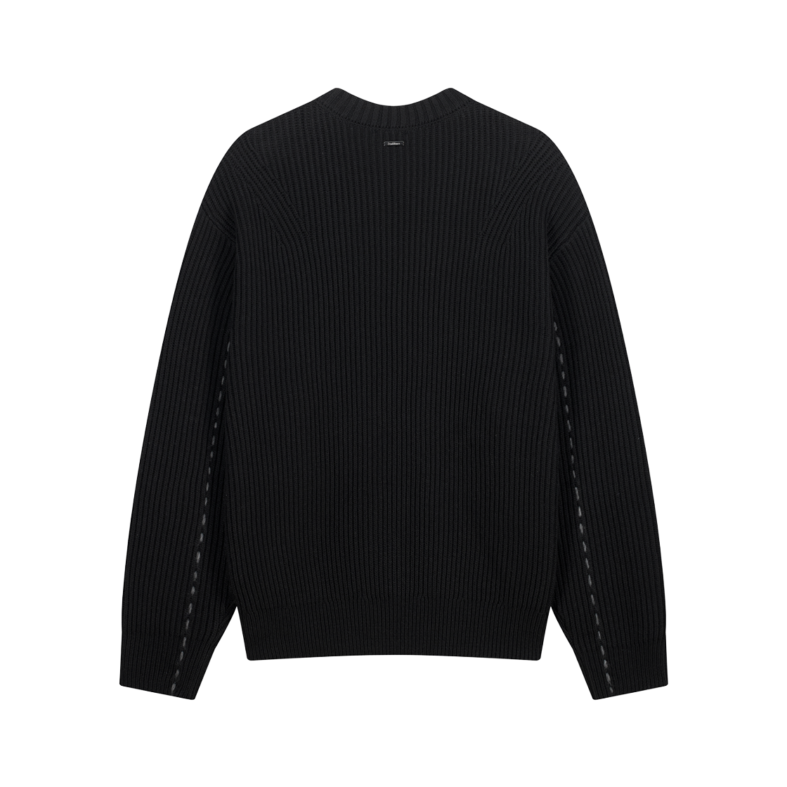지오송지오 셈블런스 리브드 크루넥 니트 블랙 ZI5KT840BK(ZIOSONGZIO SEMBLANCE Ribbed Crewneck Knit Black) - 2