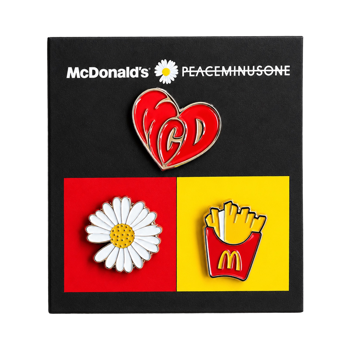 - Peaceminusone x McDonald's Pin Set